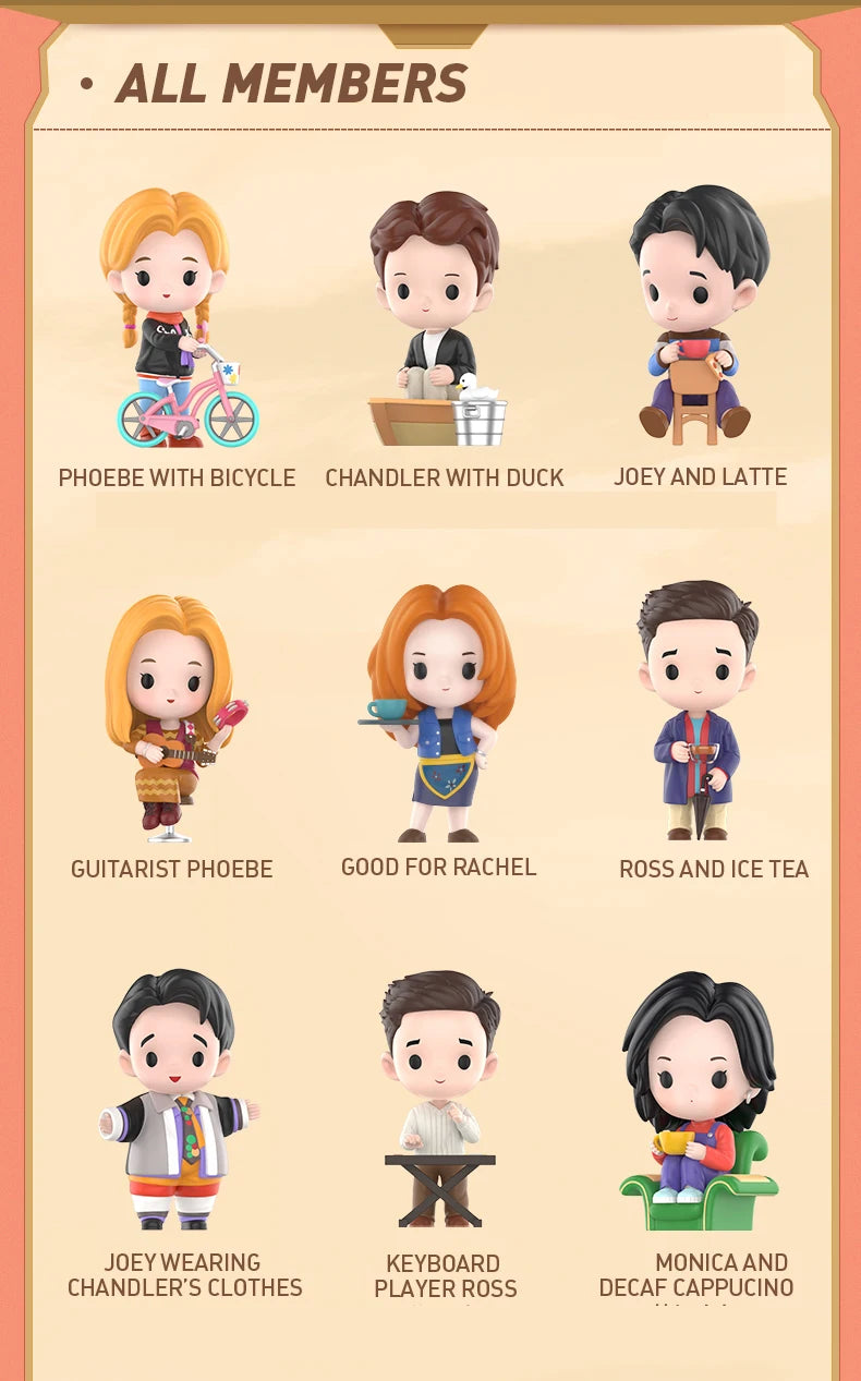 POP MART Friends TV Series Mystery Blind Box – Verrassingsfiguur Collectible